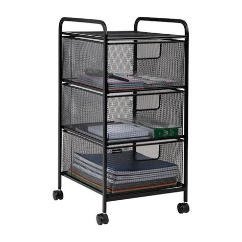 mind reader holecart3-sil 3 tier metal storage box|Mind Reader 3.